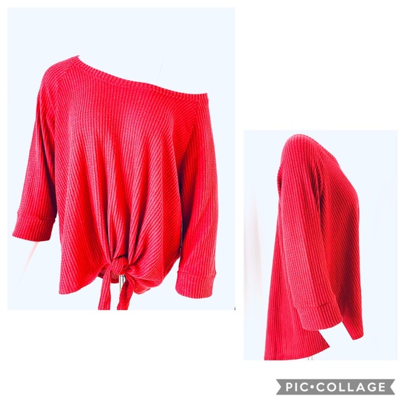 nine britton Sweaters - NINE BRITTON Billie Tie Brushed Knit Sweater-2XL